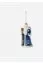 Blue / White Santa Ornament