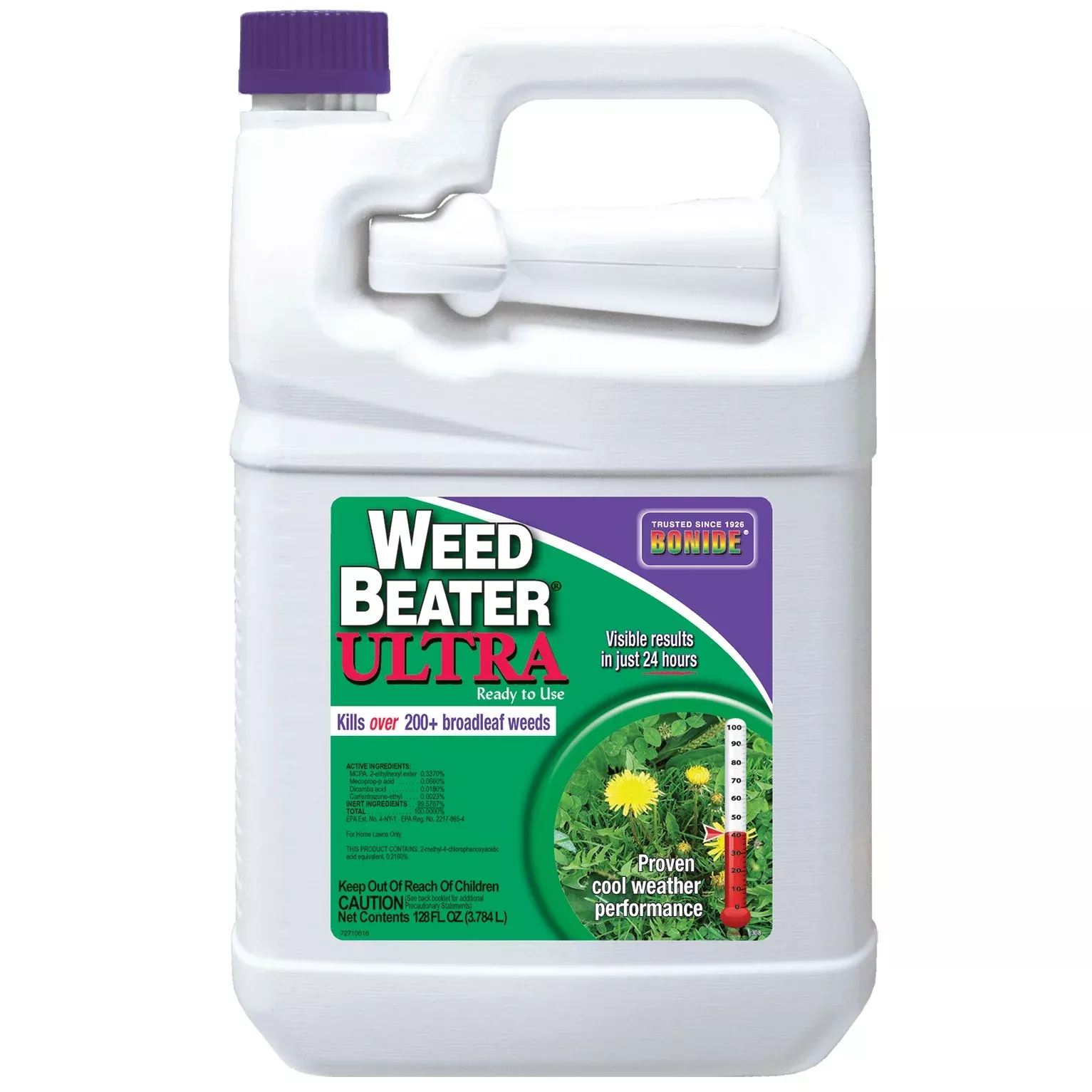 Bonide Weed Beater Ultra Weed Control - 1gal - Ready-to-Use - Trigger Spray - Contains See Spray Non-Staining Blue Marker Dye