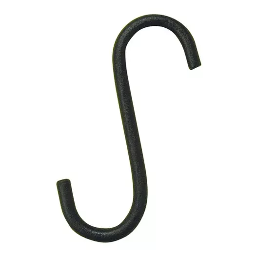 Border Concepts S Hook, Black, 6 Inches