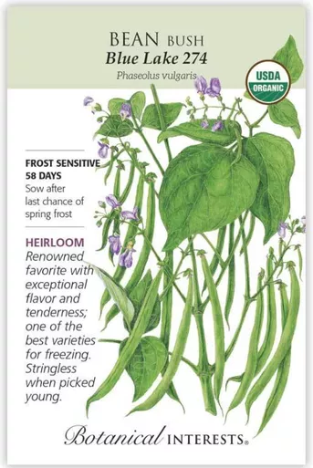 Botanical Interests Bean Bush Blue Lake Organic
