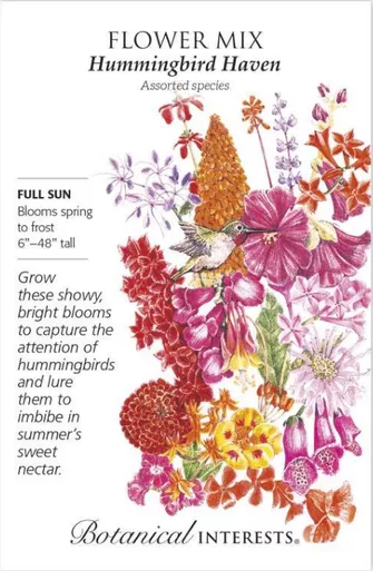 Botanical Interests Flower Mix Hummingbird Haven LRG