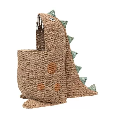Braided Bankuan Dinosaur Storage Basket