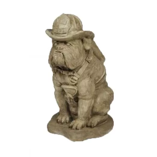 Bulldog Fireman Statue