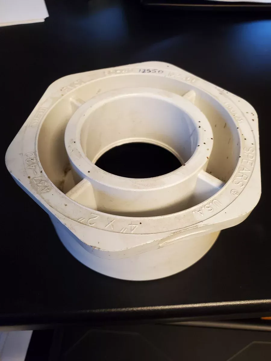 Bushing 4" x 2" PVC Slip