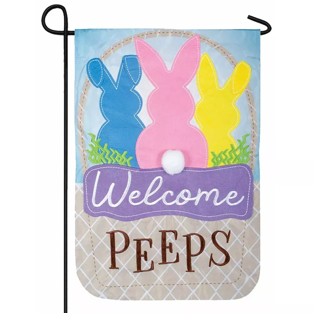 Carson Home Accents, Welcome Peeps Garden Flag