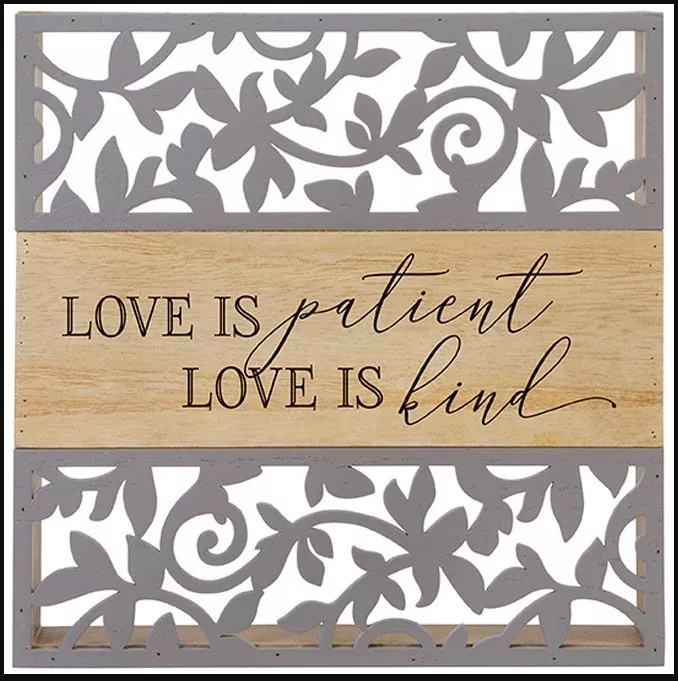 Carson, Love is Patient Cutout Sitter