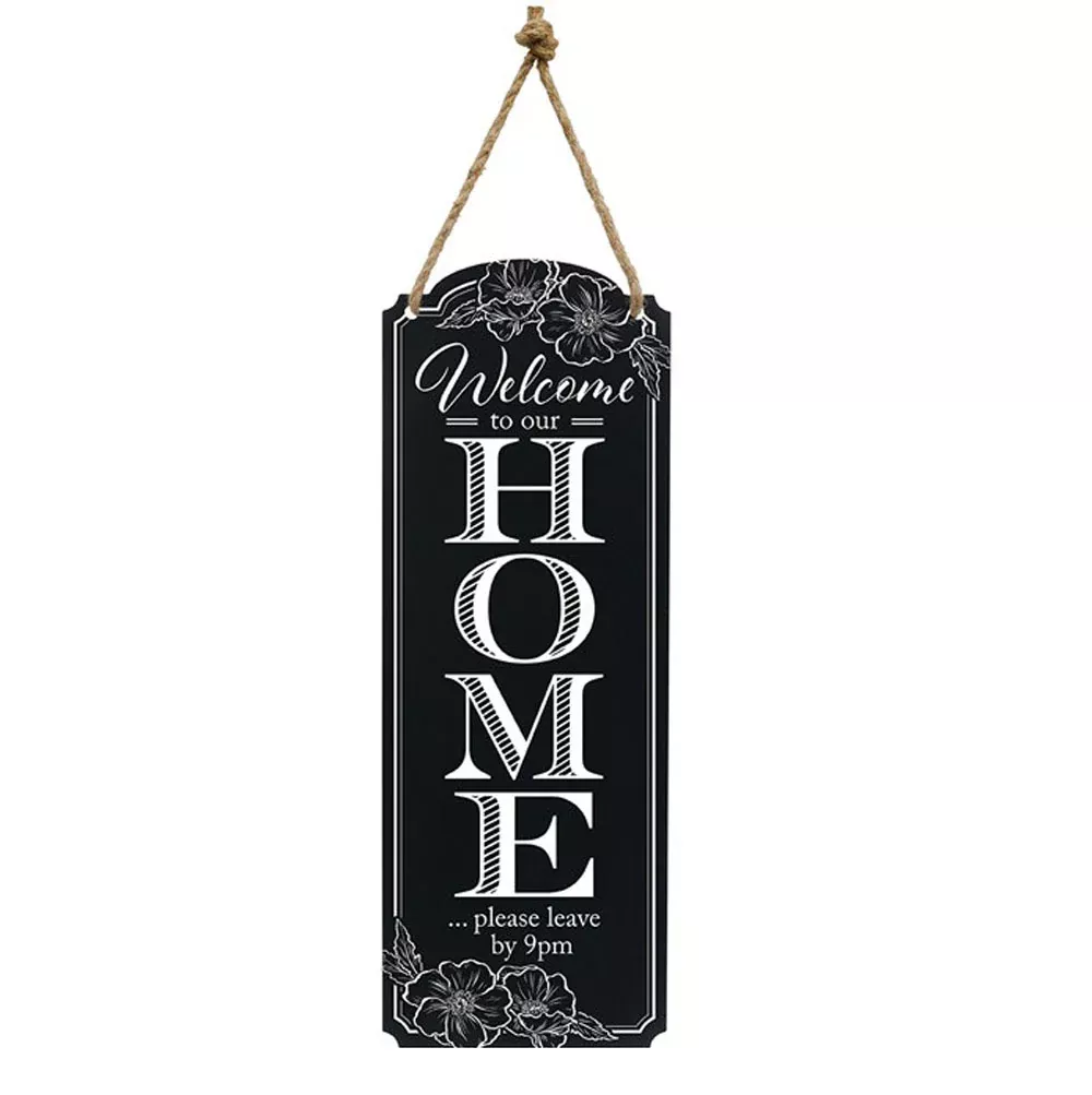 Carson, Please Leave Metal Wall Decor