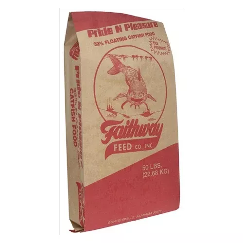 Catfish Pond Floating Fish Food 32% Protein 50# bag