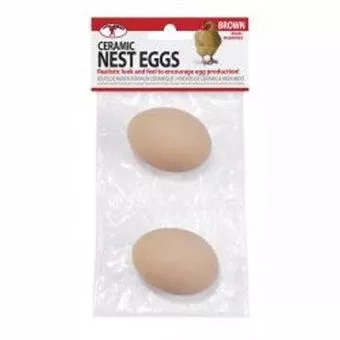 Ceramic Egg Nest Brown2 pack