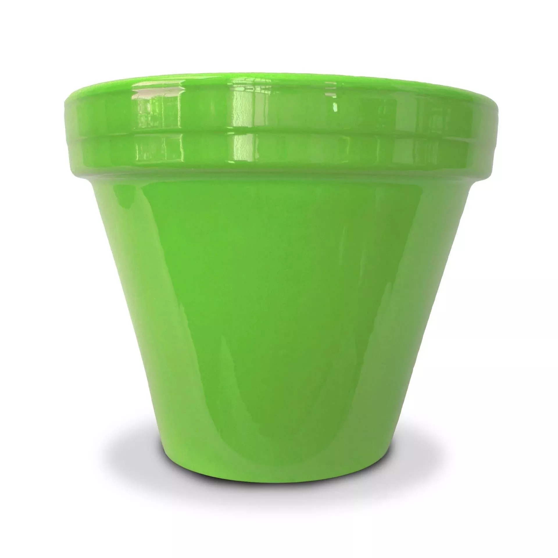 Ceramo Standard 6.5" Bright Green Pot PCS-6-BG