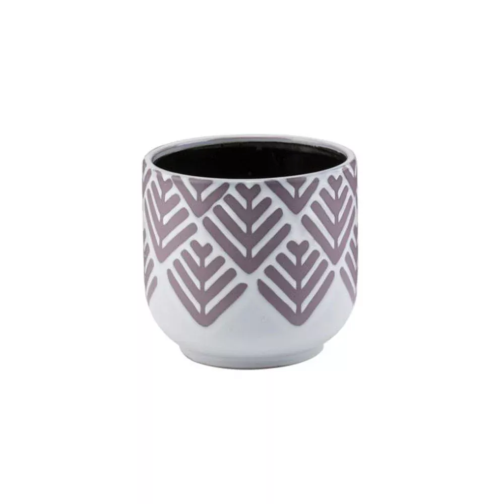 Chevron Purple Planter | Napco