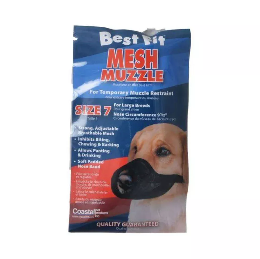 Coastal Pet, Adjustable Black Velcro Muzzle