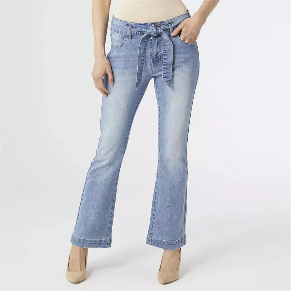 Coco + Carmen, Charmaine Tie Waist Flare Jeans