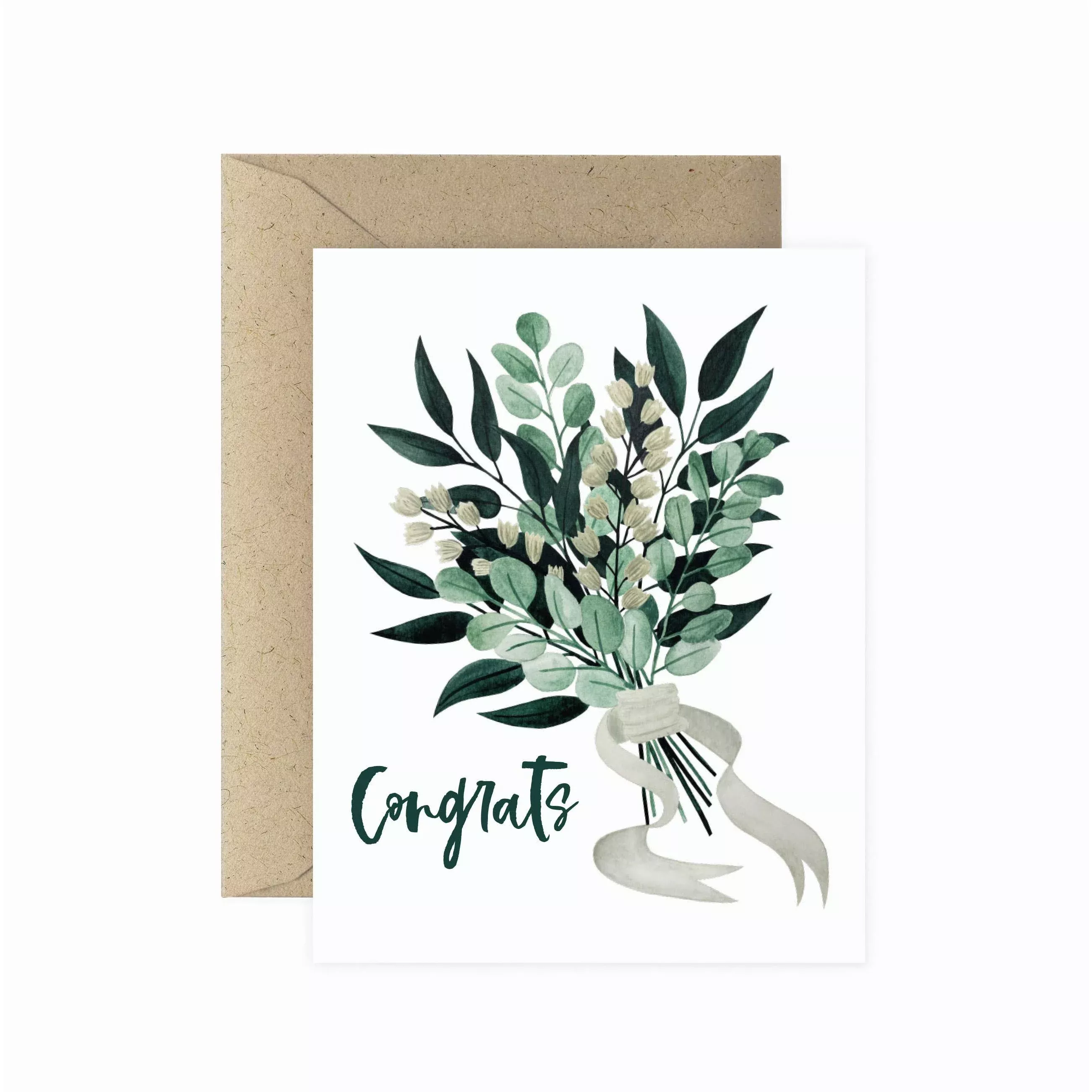 Congrats Wedding Bouquet Greeting Card | Congratulations