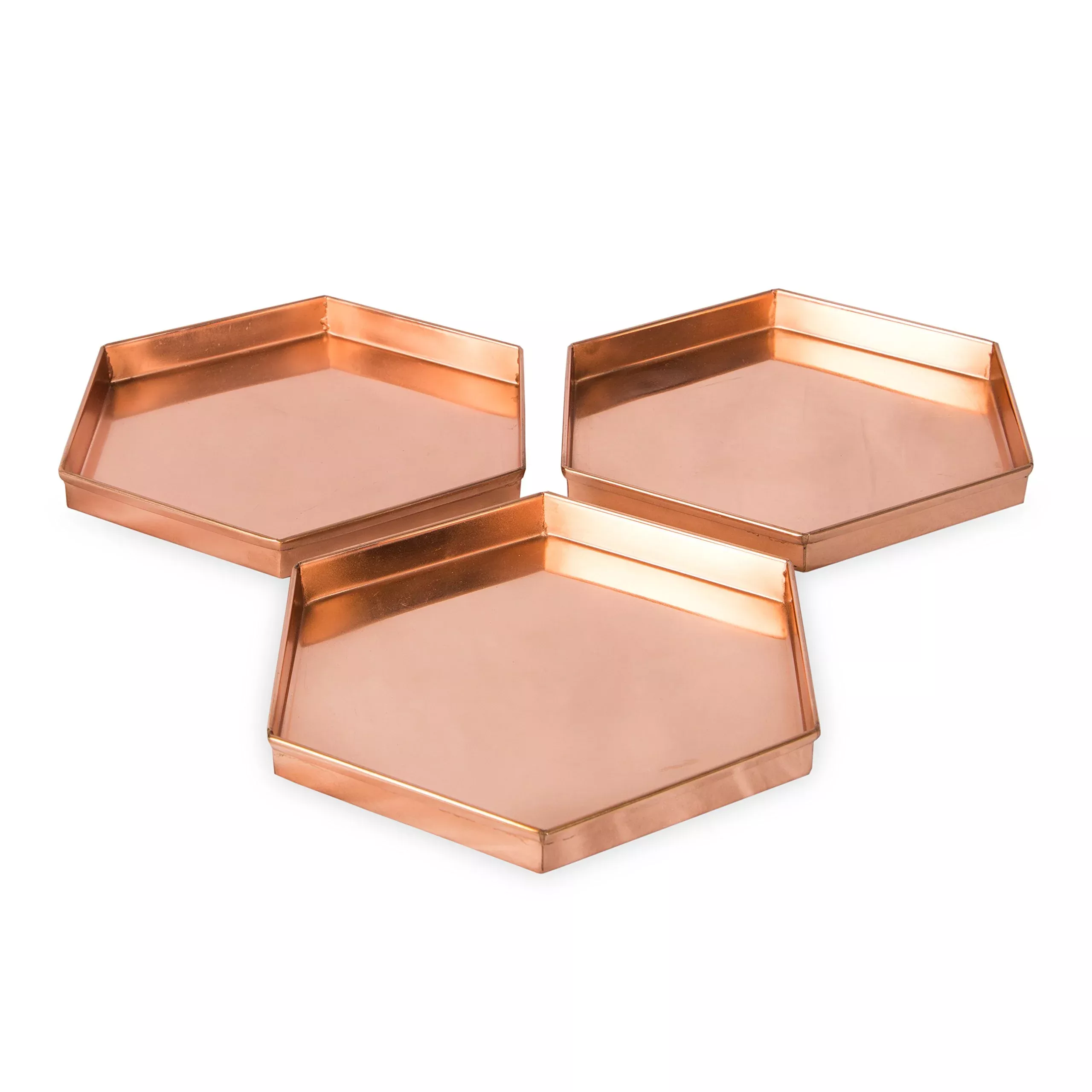 COPPER HEXAGON TRAY