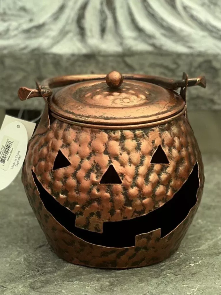 Copper Pumpkin Cauldron (Small)