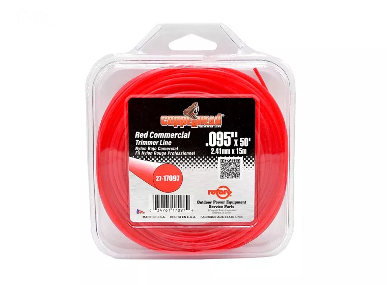 Copperhead 17097 Red Commercial Trimmer Line .095" | 50' (dincontinued with inventory)
