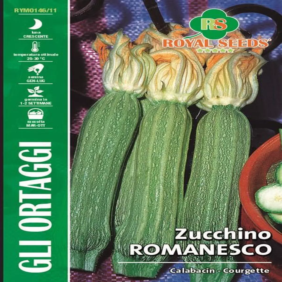 Courgette Romanesco – Royal Seed RYMO146/11