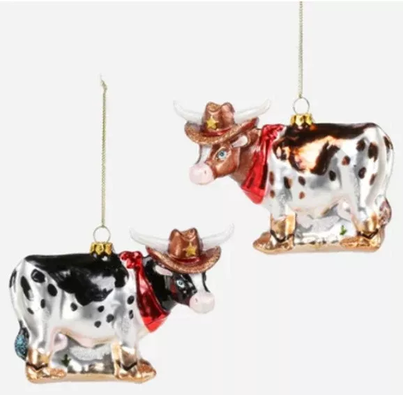 Cowboy Steer Ornament
