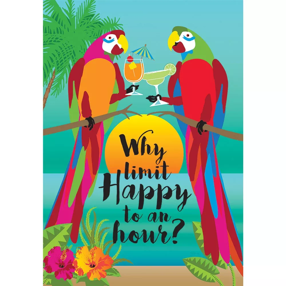 Custom Decor, Why Limit Happy Garden Flag