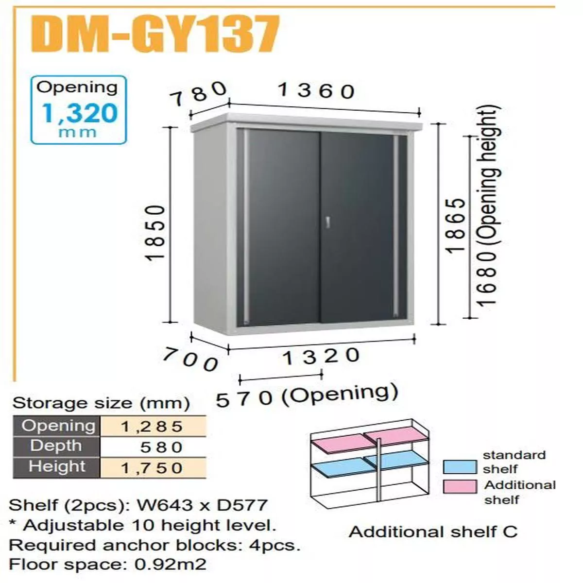 Daiken Outdoor Storage – DM-GY137 | DIY