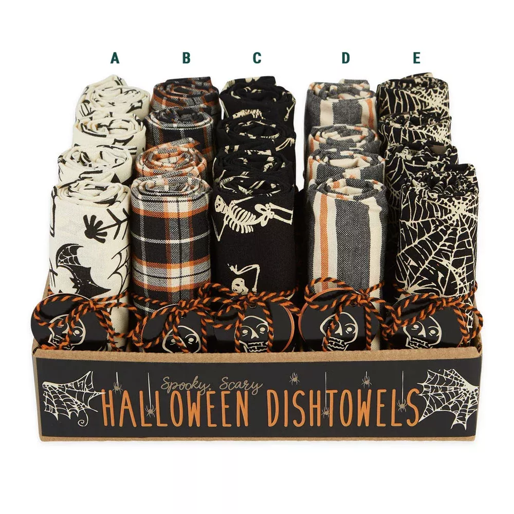 Design Imports, Hallows Eve Dishtowels, Assorted & Sold Separately