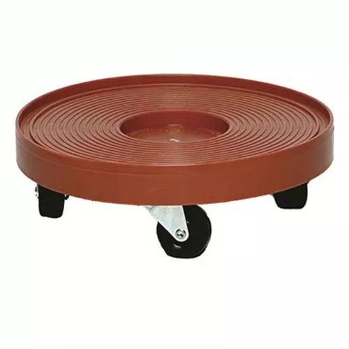 Devault Round Terra Cotta Plant Dolly, 12"