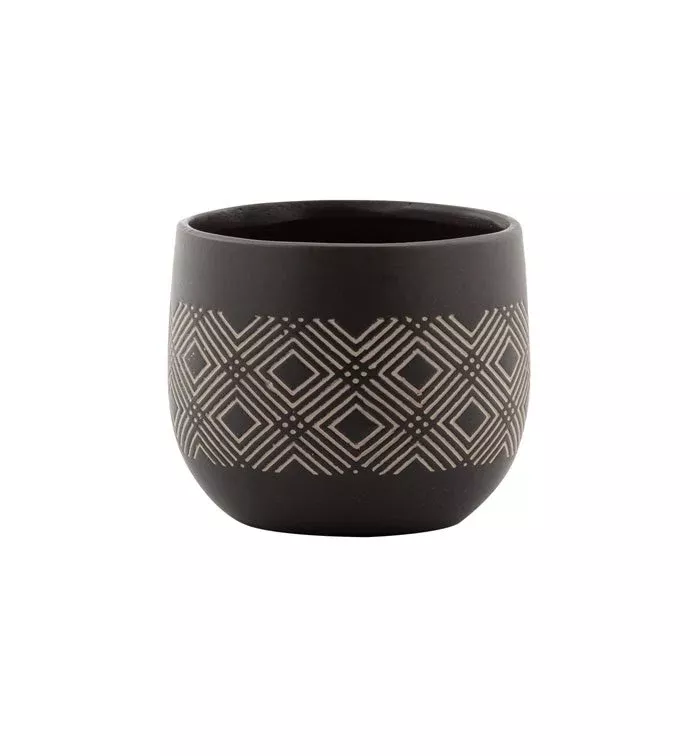 Diamond Etched Planter | 4.5" | Napco