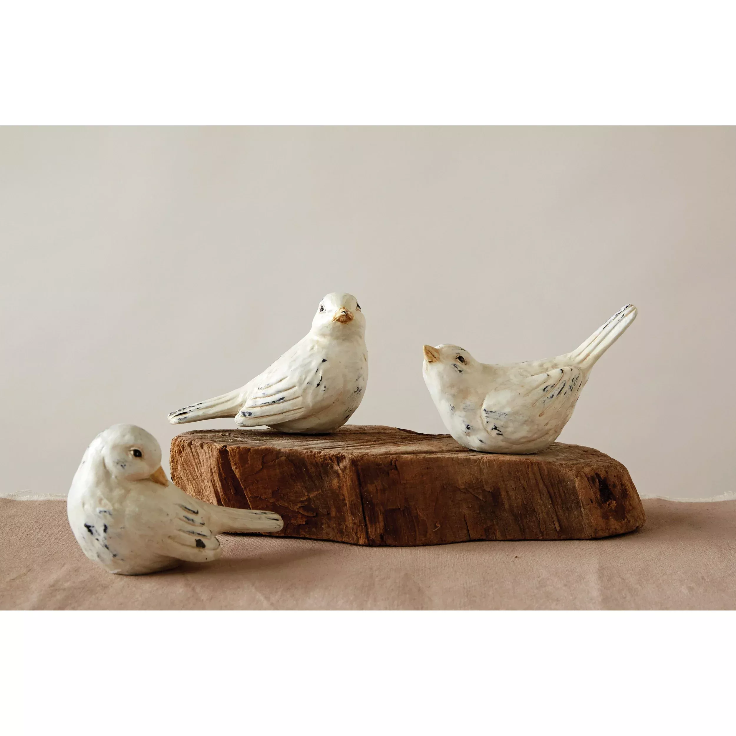 Distressed Resin Birds