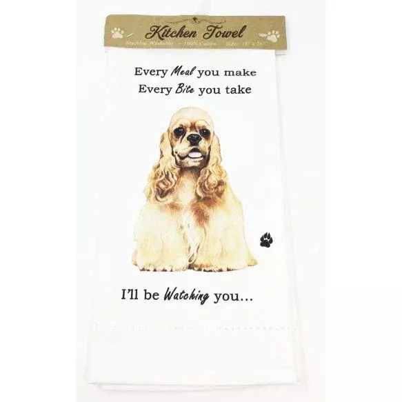 E&S Pets Kitchen Towel- Cocker Spaniel