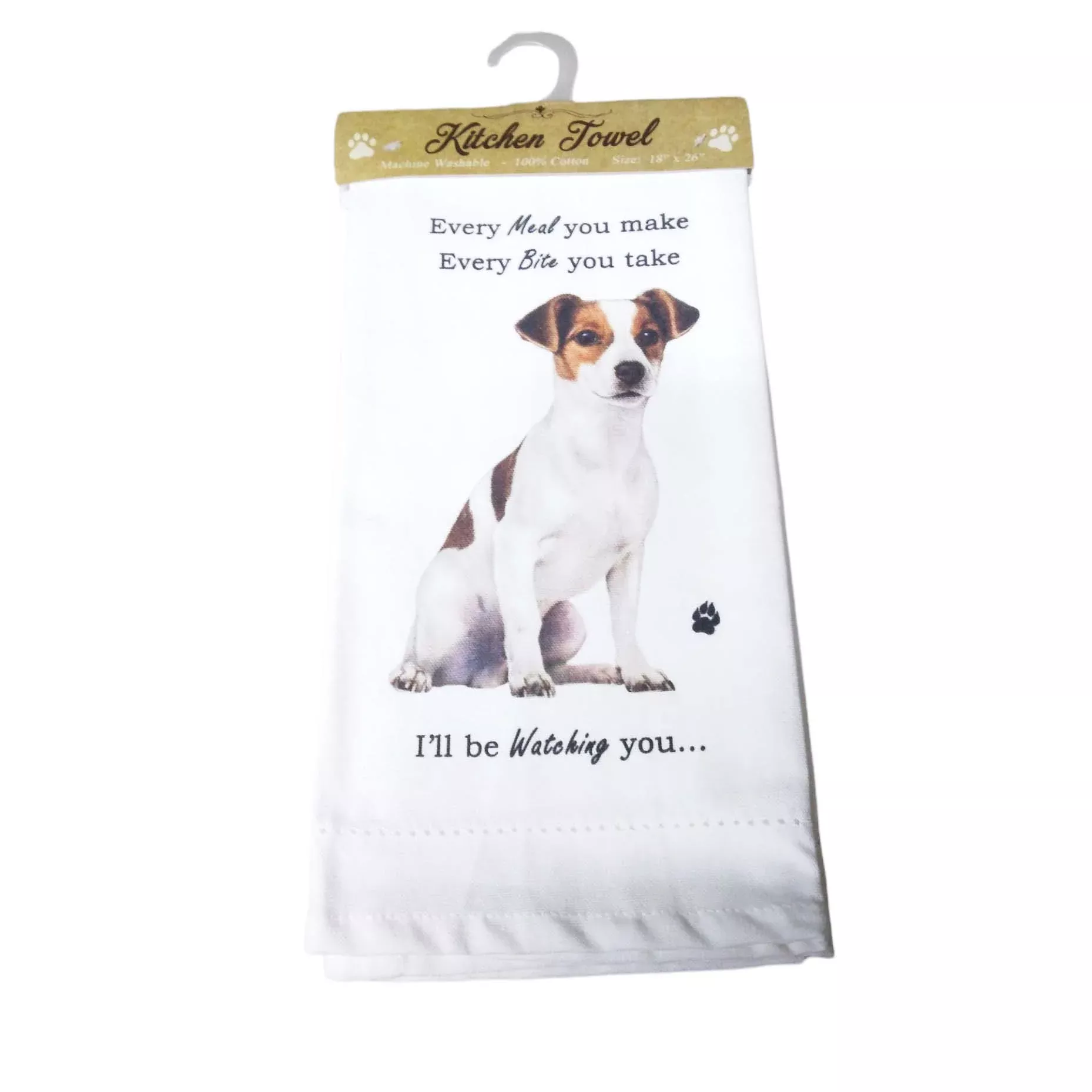 E&S Pets Kitchen Towel- Jack Russell