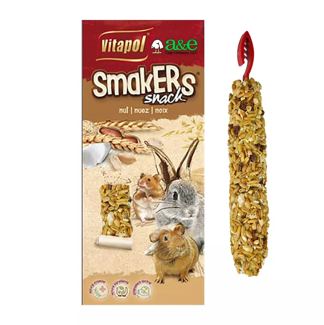 A&E, Vitapol Small Animals Smakers, Nut, 2 Pack