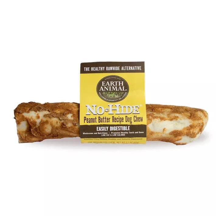 Earth Animal No Hide Peanut Butter Dog Chew, 7"