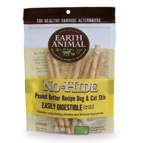 Earth Animal No Hide Peanut Butter Dog Chew Stix