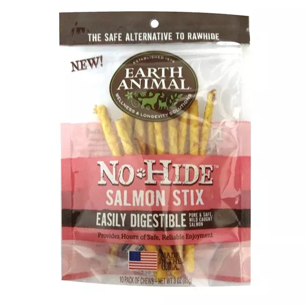 Earth Animal No-Hide Salmon Stix (10 Pack)