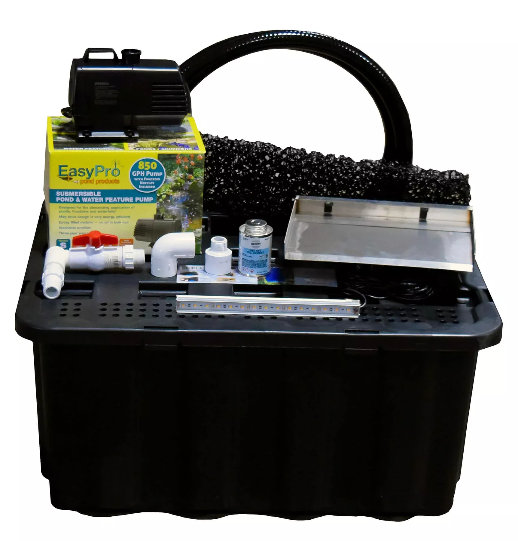 EasyPro Vianti Falls™ 11.5″ Waterfall Spillway Kit With Blue Light