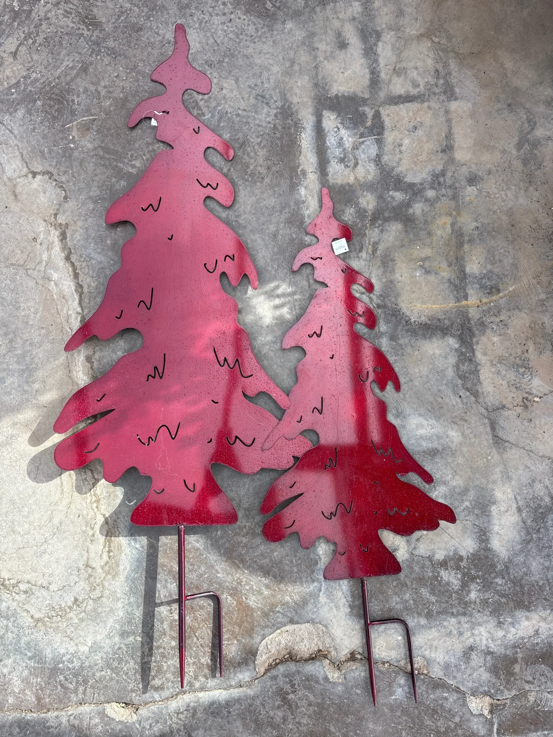 Evergreen Tree Cut Out Stake