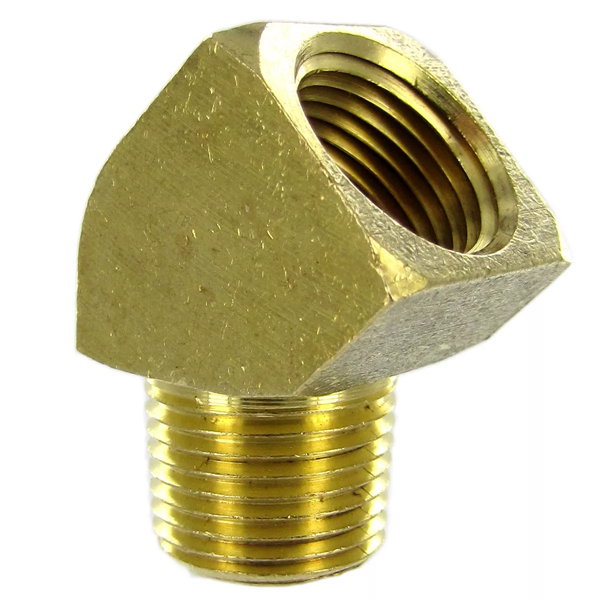 Extruded 45° Street Elbow - Brass