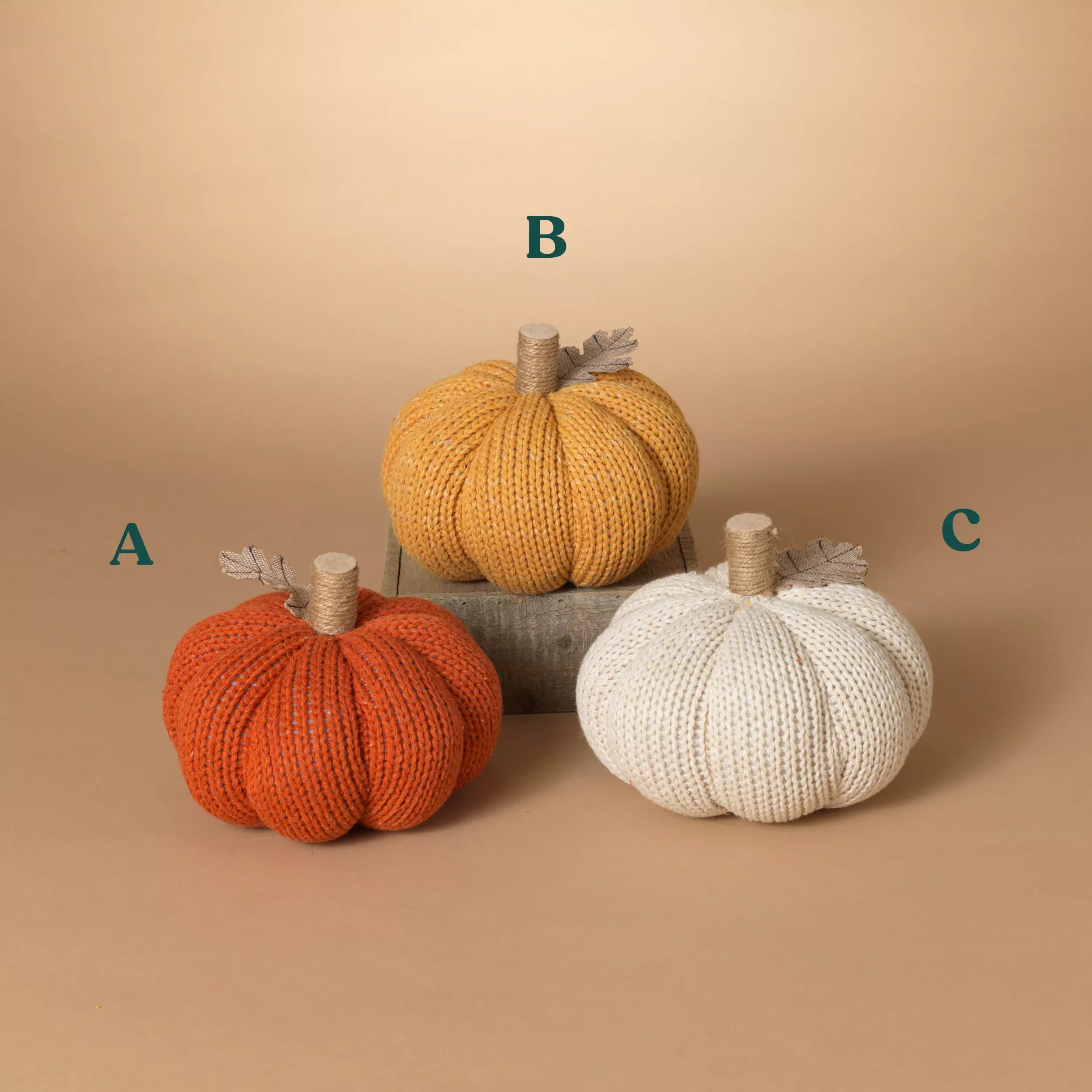 Fabric Harvest Pumpkin - Assorted Styles, Sold Separately - Gerson Company