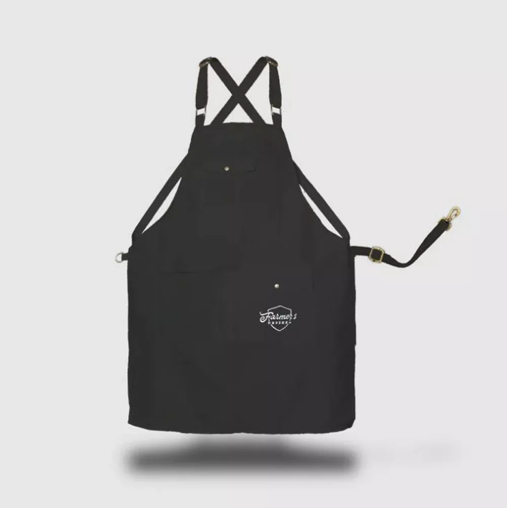 Farmers Defense, Work Apron, Black