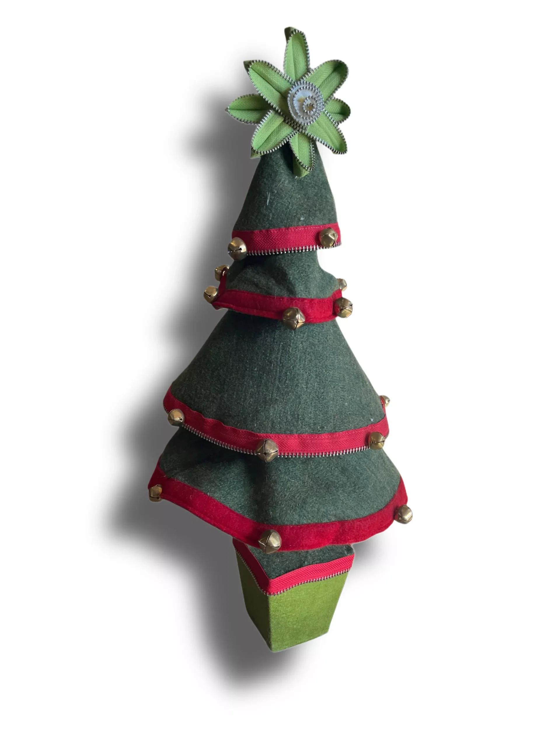 Felt Tree with Zipper Flower Topper