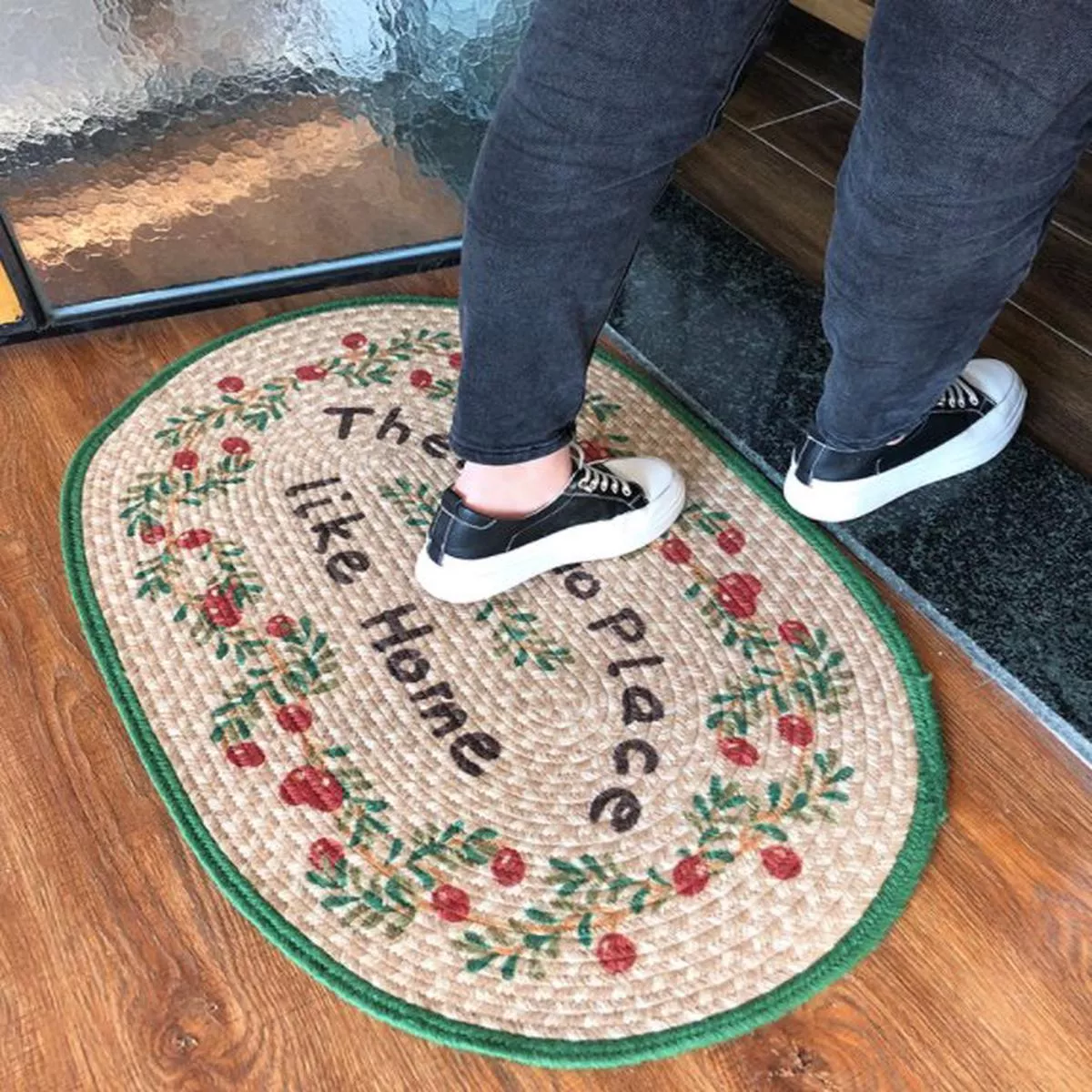 Flax Water Sucking Mat Non-Slip Carpet