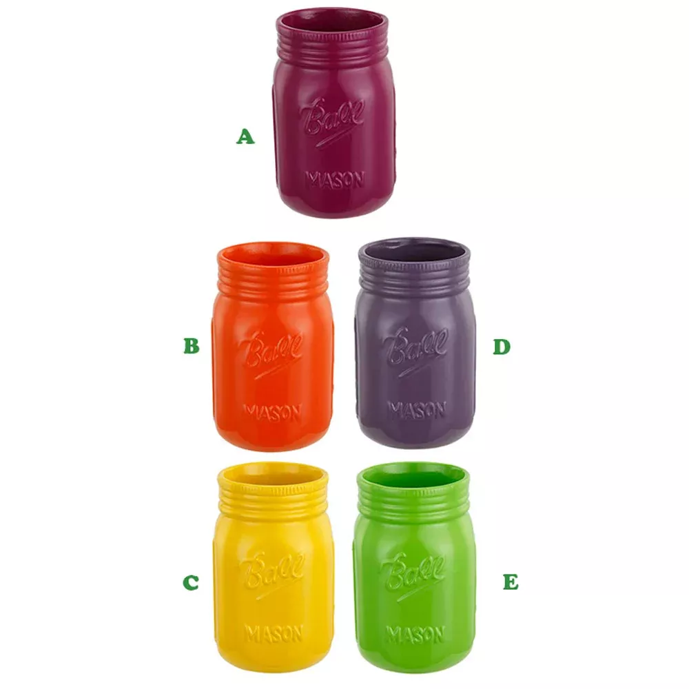 Flower Power Mason Jar, Assorted & Sold Separately | Napco