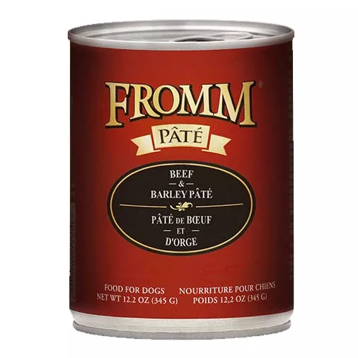 Fromm Beef & Barley Pâté Canned Dog Food, 12.2 oz.