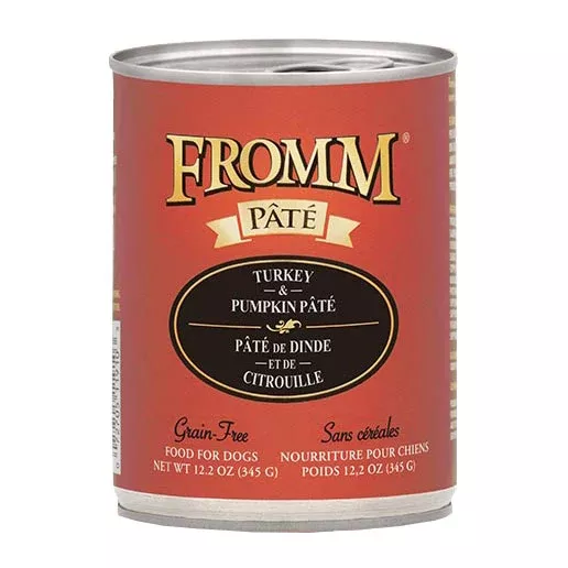 Fromm Turkey & Pumpkin Pâté Canned Dog Food, 12.2 oz.