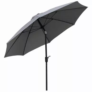 FS 9' Aluminum Gray Umbrella