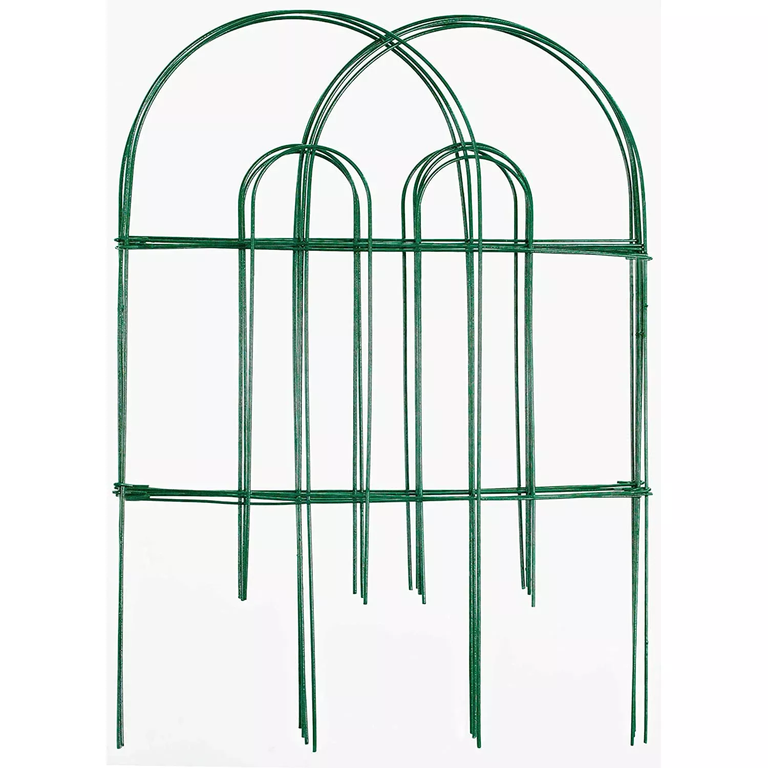 Garden Zone Round Folding Fence Garden Border, Green, 24 in. x 10 ft.
