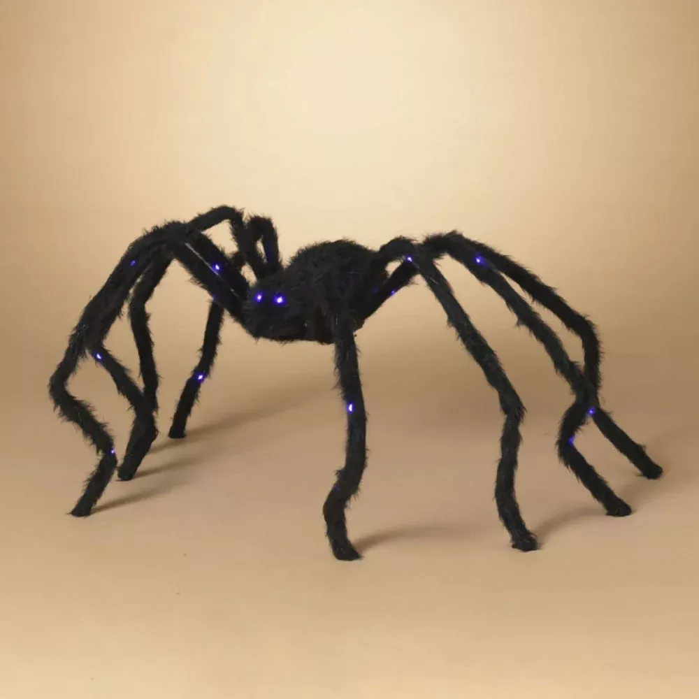 Gerson, 50''L B/O Lighted Spider w/ LED Eyes