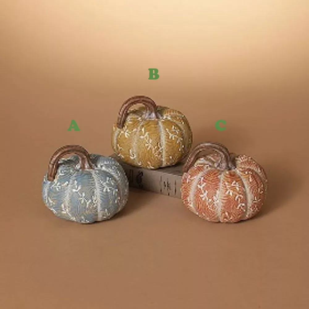 Gerson, Harvest Pumpkin, 5.1", Assorted & Sold Separately