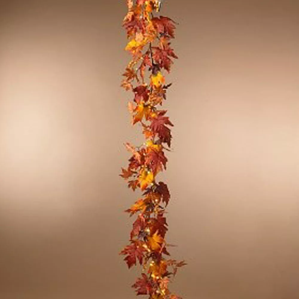Gerson, Leaf and Berry Garland, 6' B/O, 30L